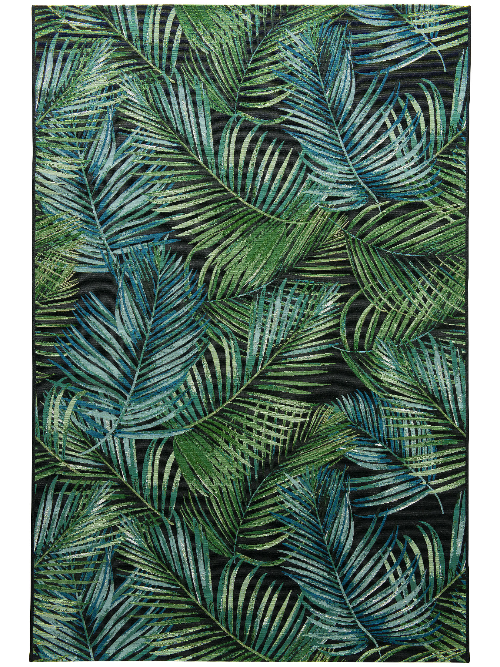Galapagos Outdoor-Teppich, Leaf Black
