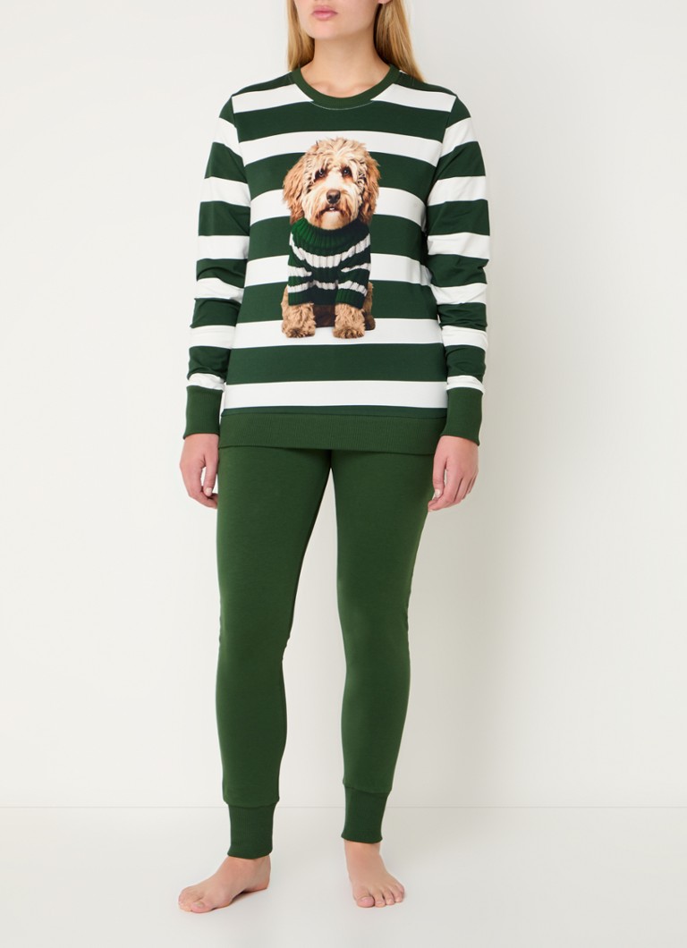 Calça de moletom Snurk de cintura alta e corte afunilado, feita de algodão orgânico.
