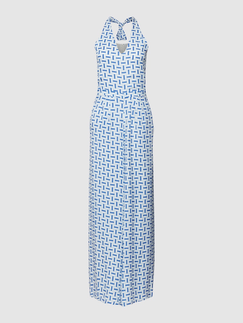 Jumpsuit mit Allover-Muster in royalblau