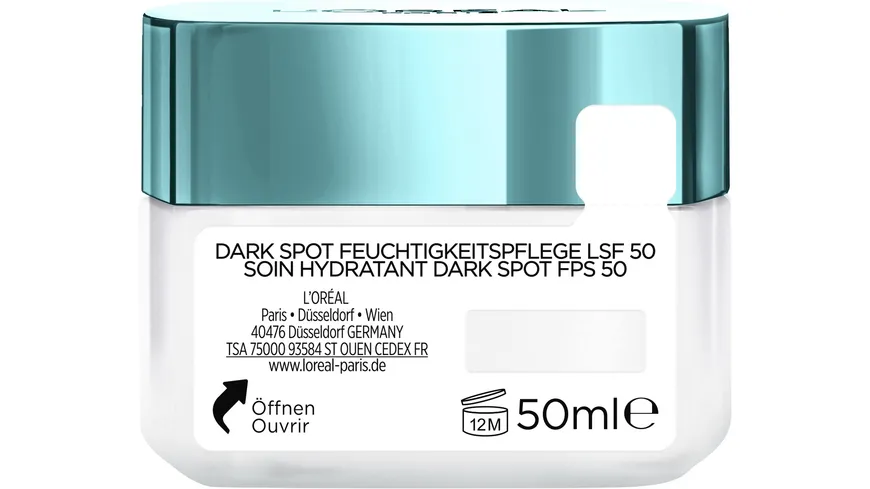 L'Oréal Bright Reveal Dark Spot Feuchtigkeitspflege LSF50 50 ml