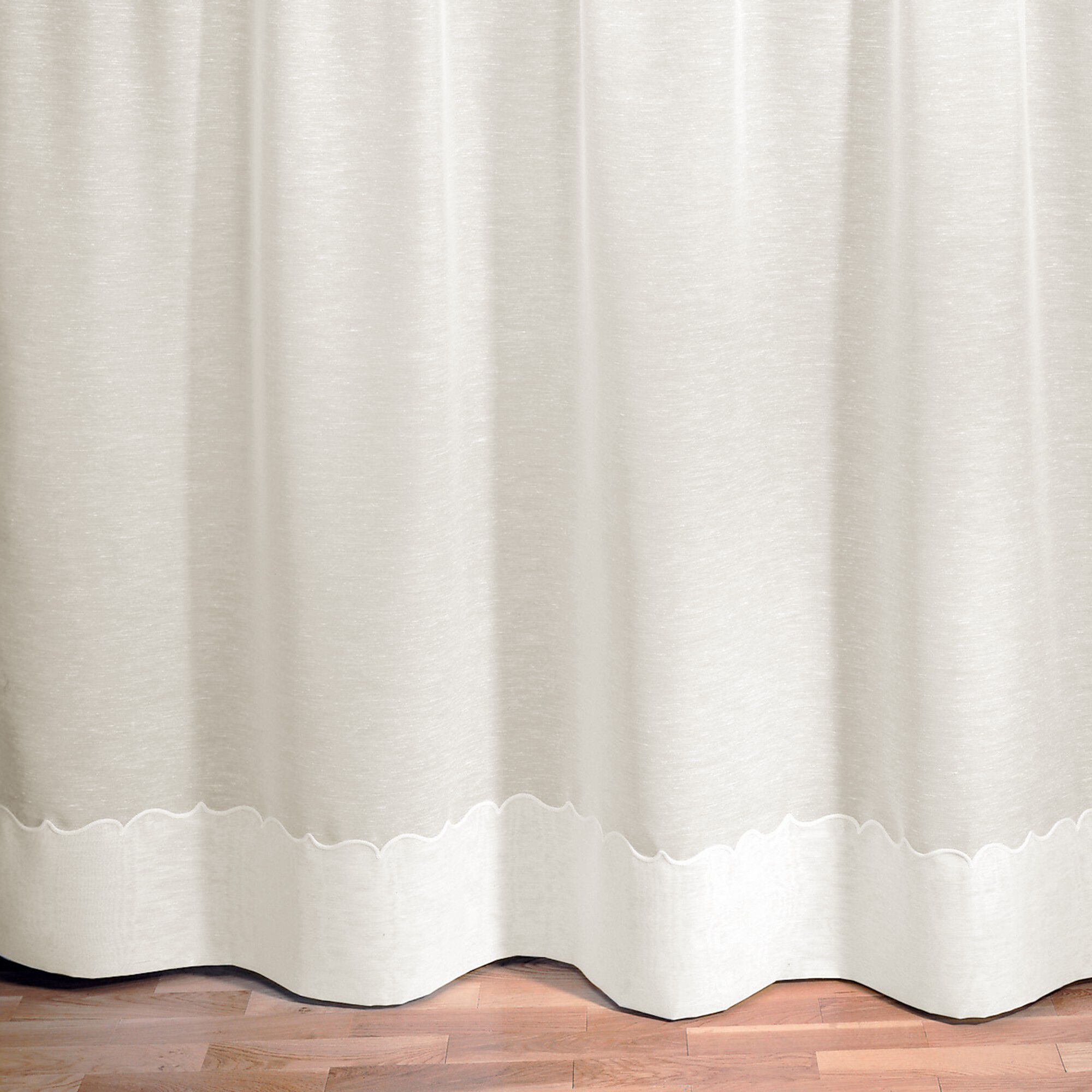 Panneau lin polyester base Cornely finition galon fronceur