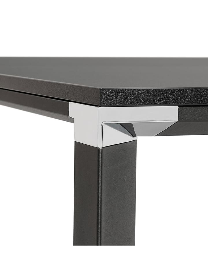 KADIMA DESIGN Schreibtisch Quadrat 140x140 cm Konferenztisch modern, Büromöbel in Schwarz günstig kaufen