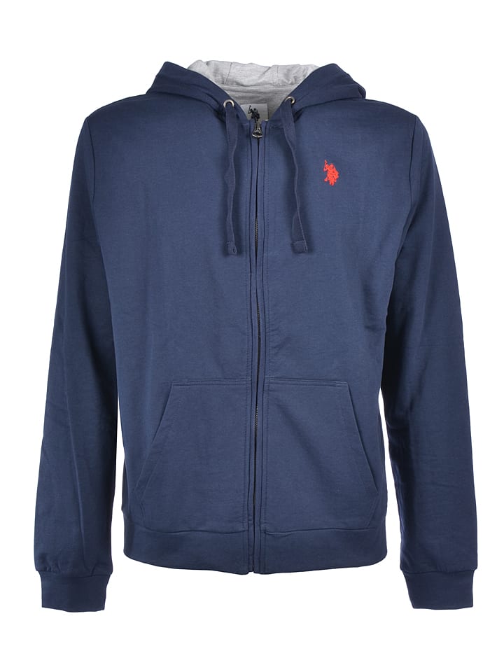 U.S. Polo Assn. Sweatjacke in Dunkelblau günstig kaufen
