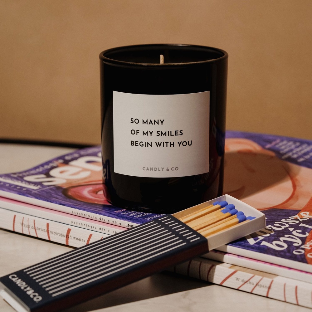 candly&co Bougie No.6 So many of my smiles begin with you Bougie