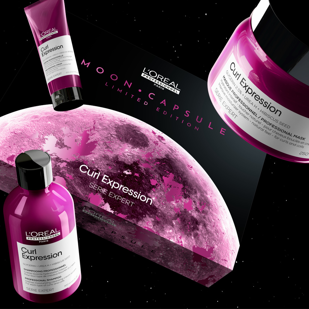 L'Oréal Professionnel Serie Expert Coffret de Noël Trio Curl Expression - Cheveux Bouclés à Crépus Shampoing, masque et soin