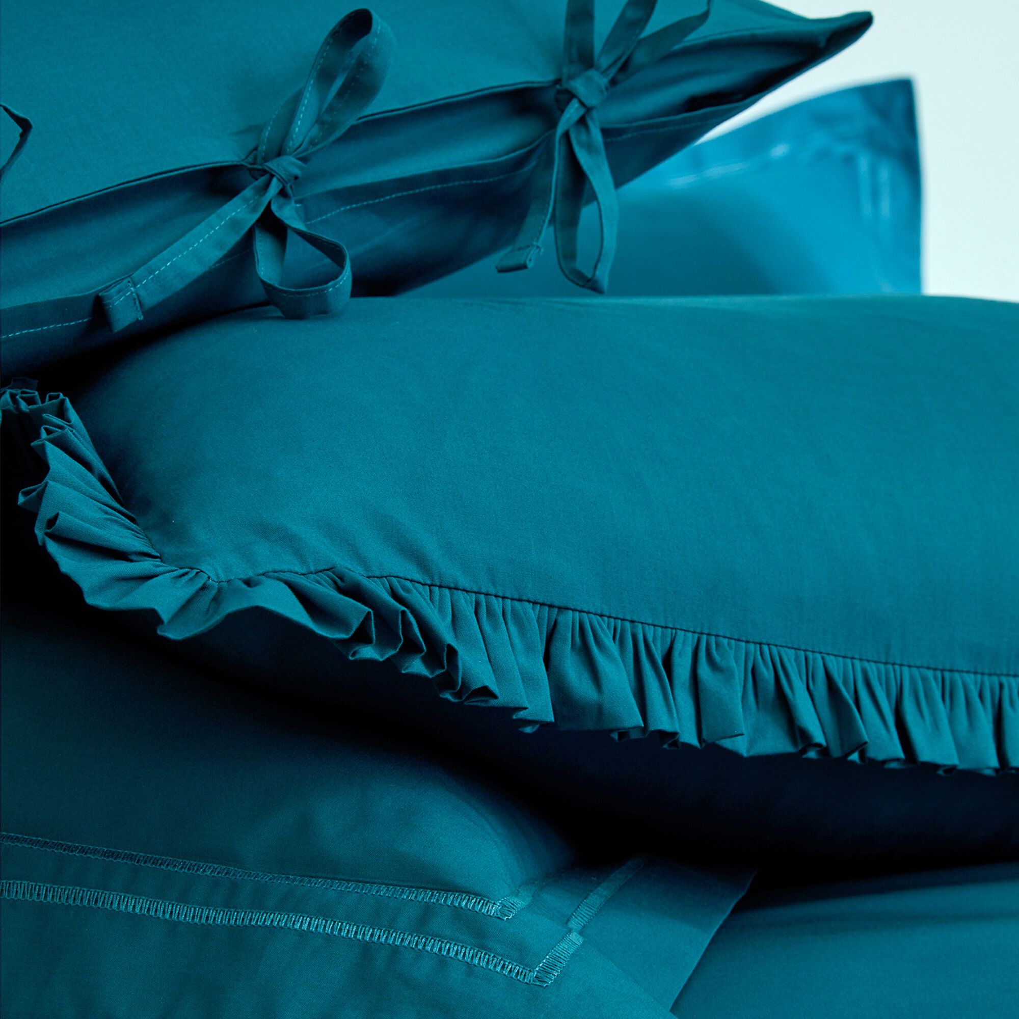 Linge de lit uni percale
