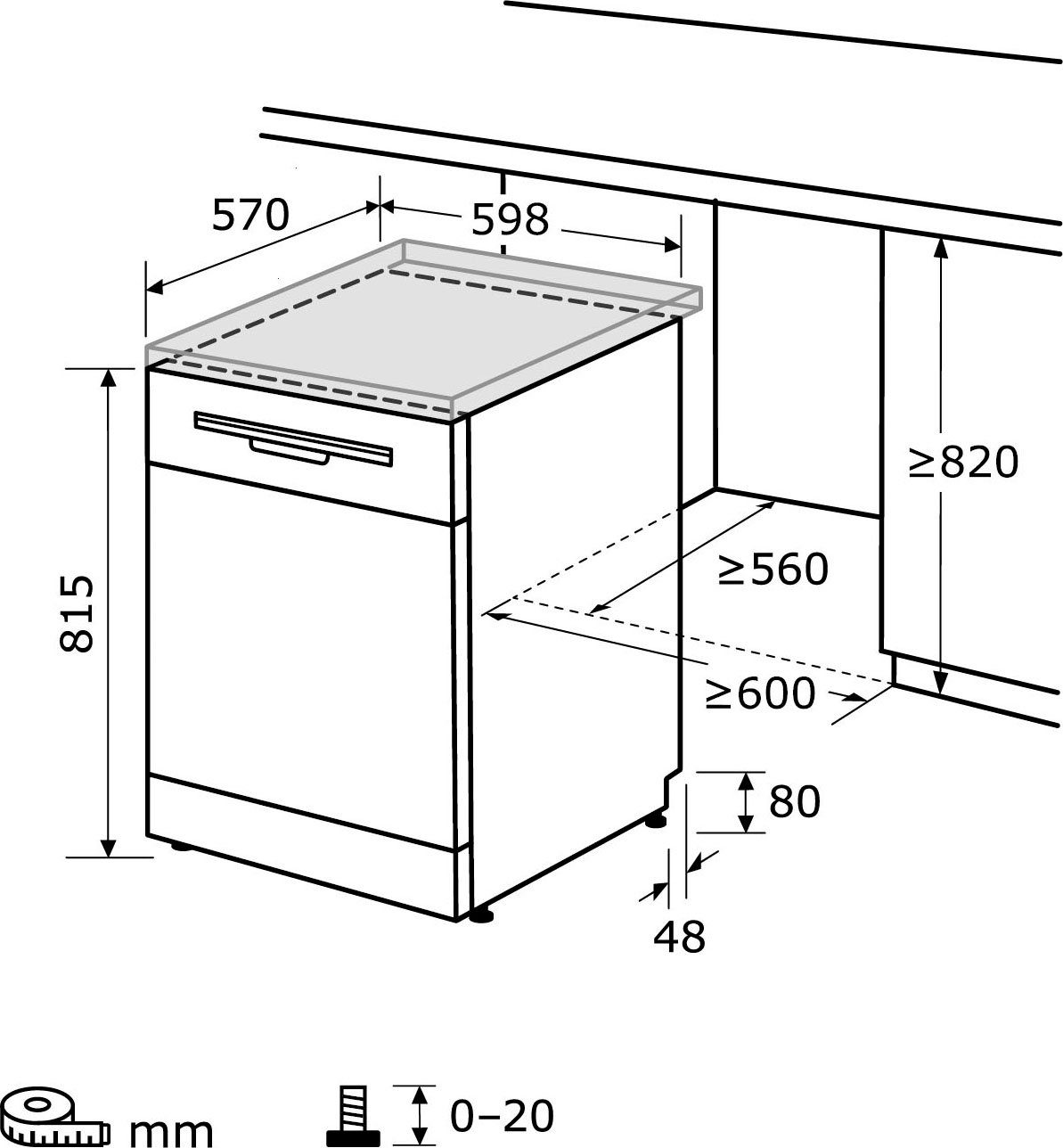exquisit Standgeschirrspüler, GSP9614-030B, 14 Maßgedecke