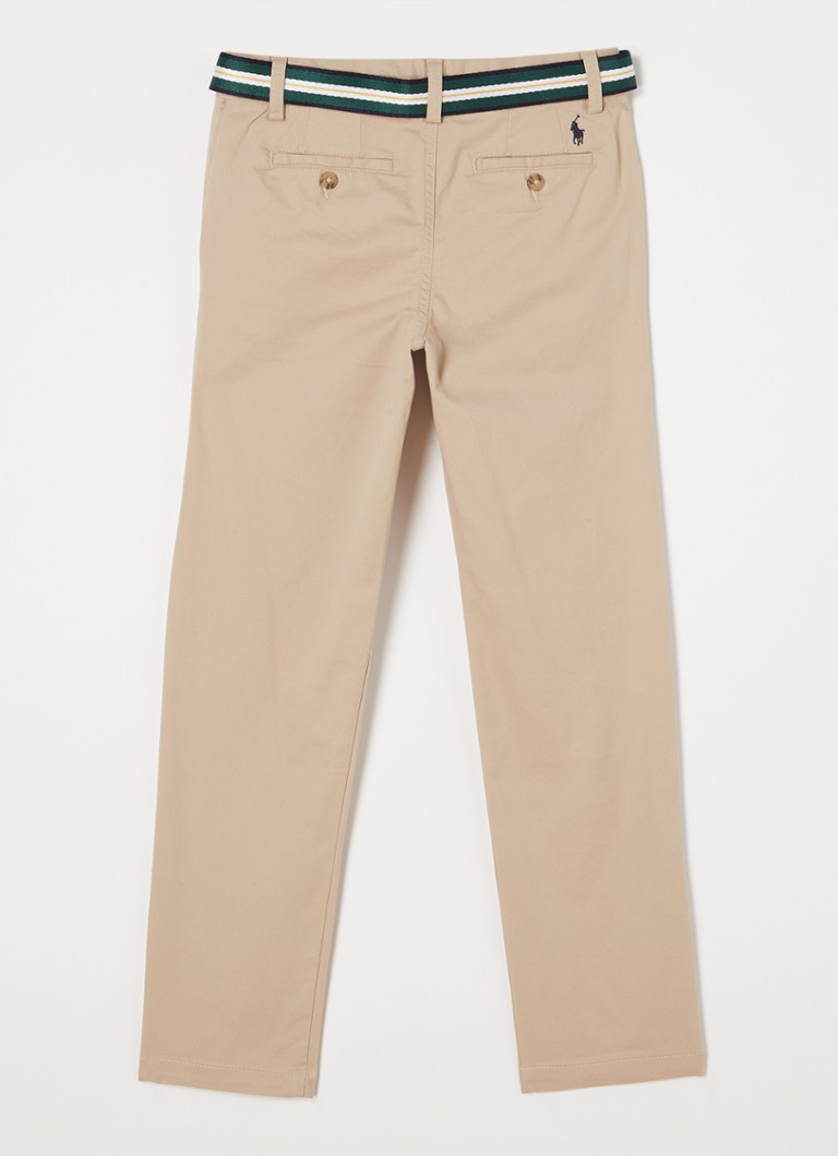 Calça chino Ralph Lauren Slim Fit com cinto.