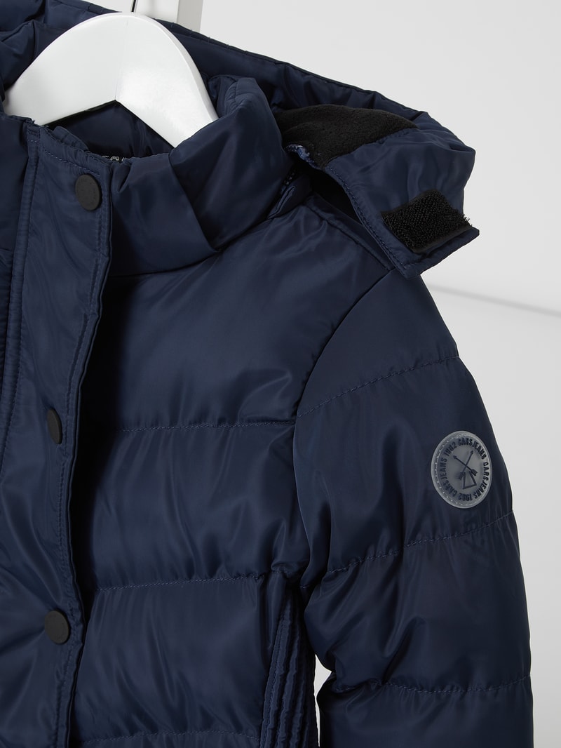 Steppjacke mit Kapuze Modell 'Lurdes' - wasserabweisend in marineblau