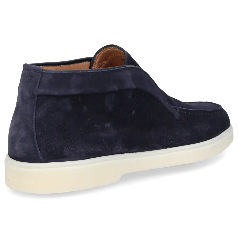 Santoni - Stiefeletten DESERT BOOT Veloursleder - blau