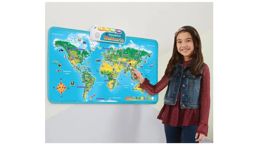 VTech 615704 - School & Go - Interaktive Weltkarte
