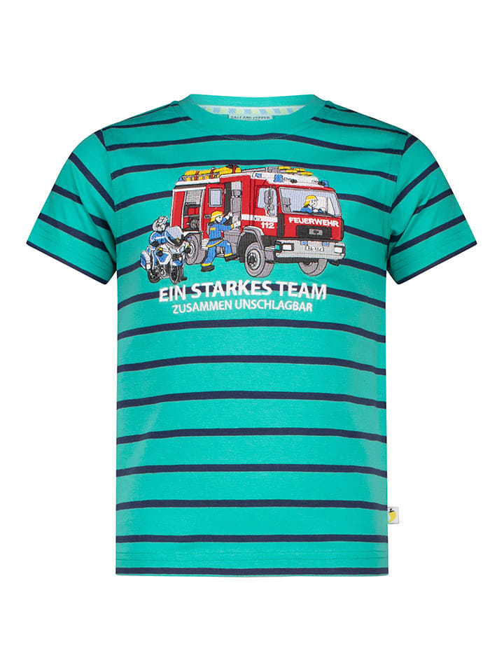 Salt and Pepper Shirt in Dunkelblau/ Türkis günstig kaufen