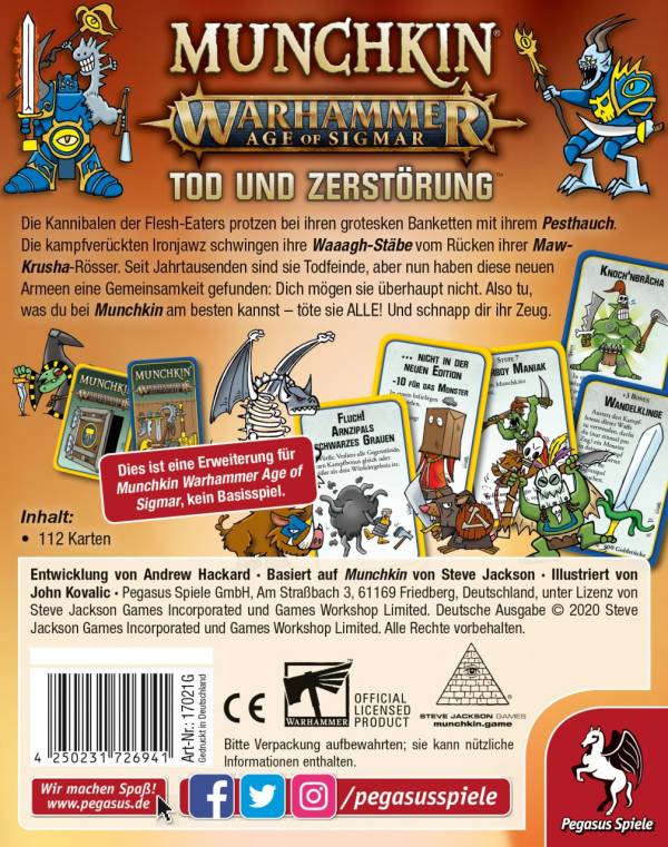 Munchkin Warhammer: Age of Sigmar - Tod und Zerstörung (Erw.)