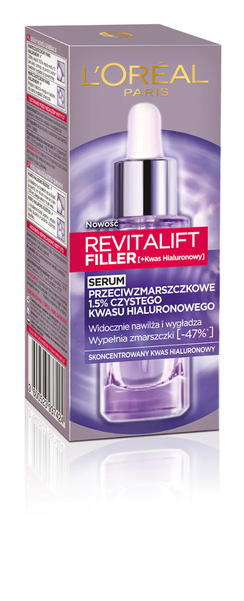 L'Oréal Paris Revitalift Filler 1,5% HA serumas (dar twarzy)