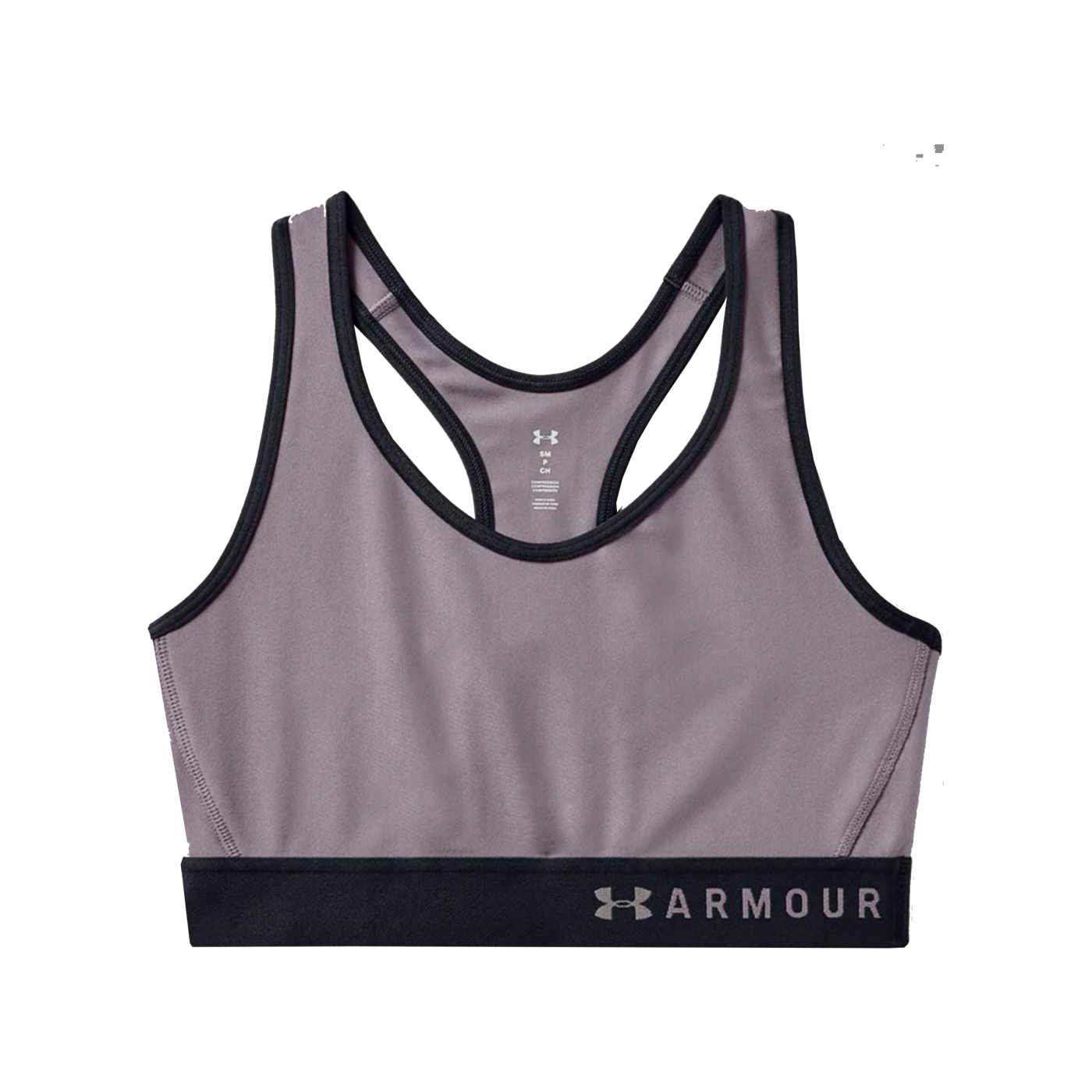 Under Armour Mid Keyhole Sport-BH Damen Lila F585