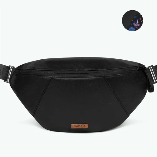 Large Jupiter black fanny pack