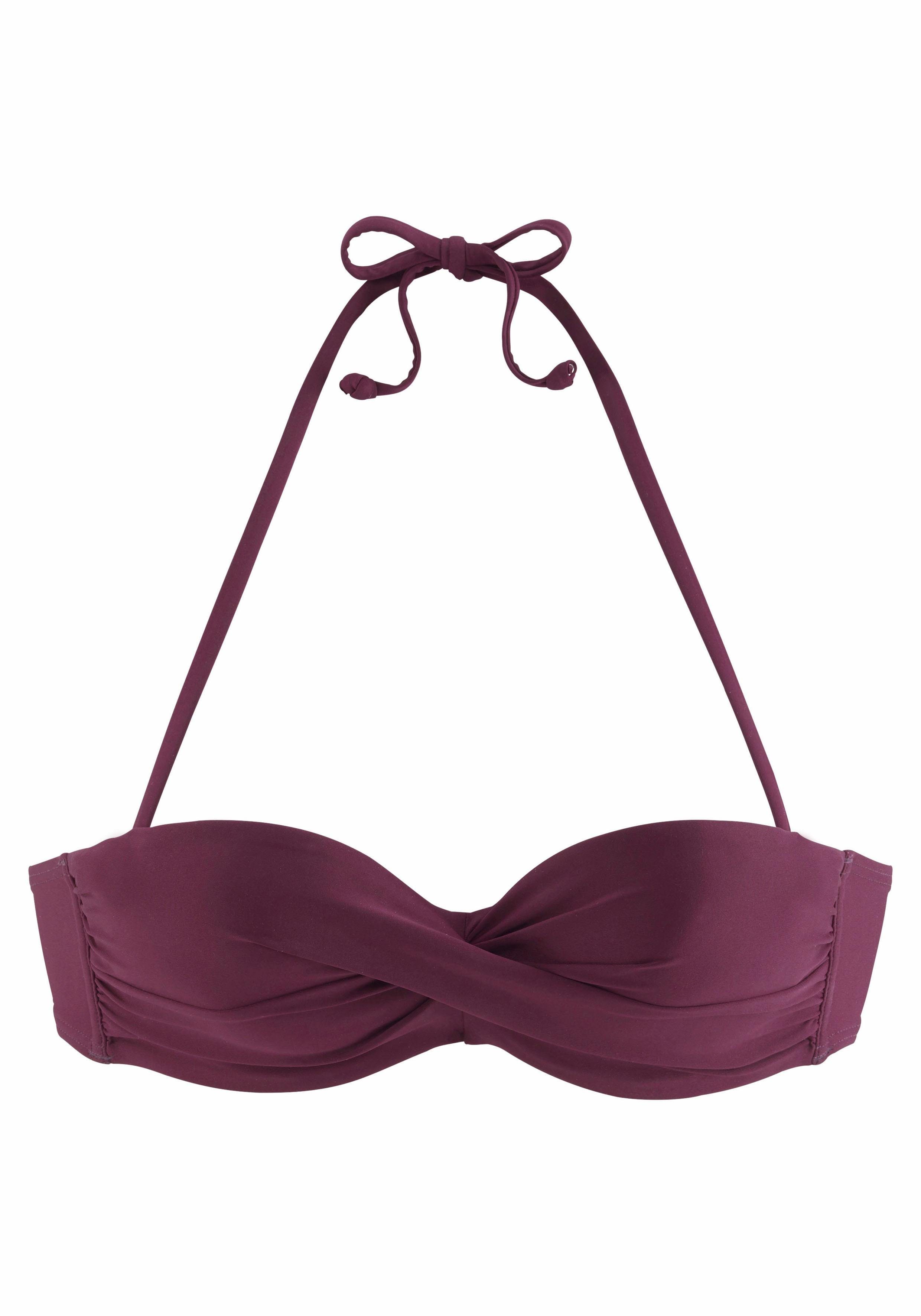 LASCANA Bandeau-Bikini-Top Italy, mit seitlichen Stäbchen
