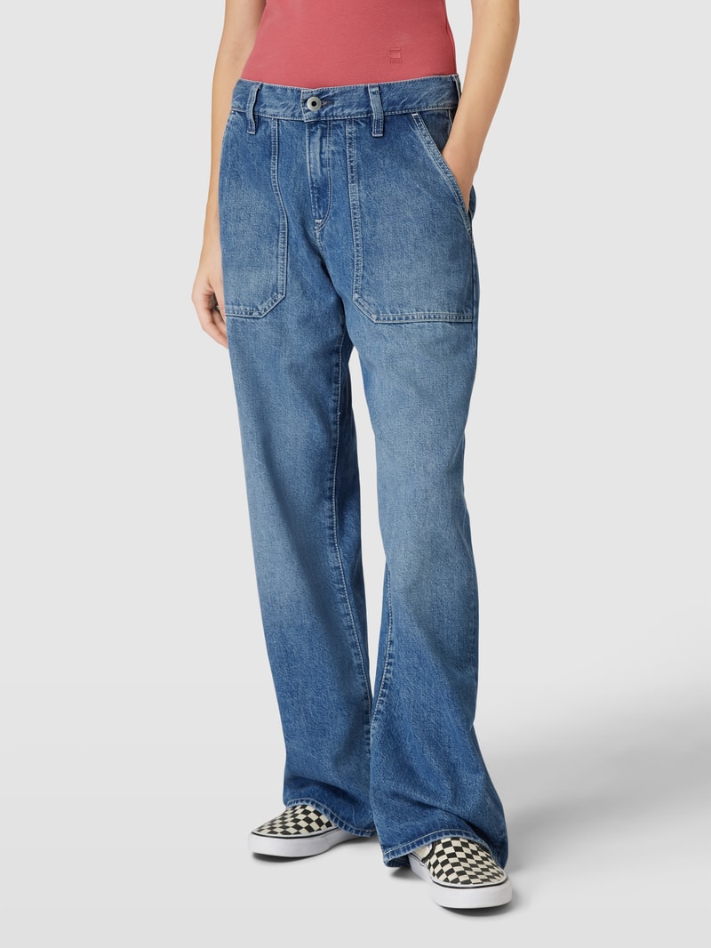 Boyfriend Jeans mit Ziernähten Modell 'Judee' in jeans