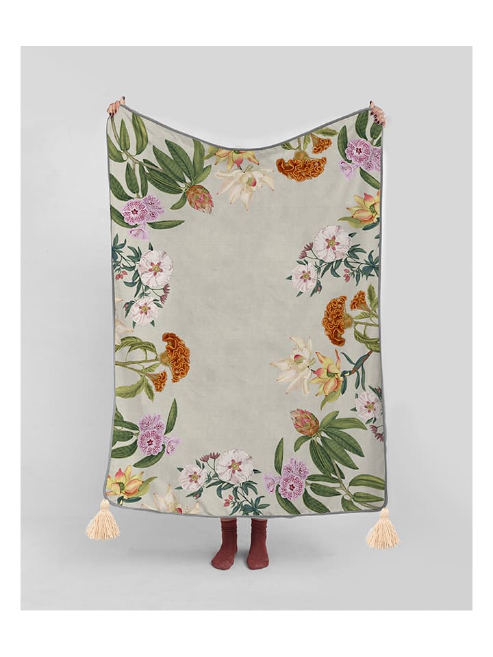 Madre Selva Kuscheldecke in Grün/ Bunt - (L)170 x (B)130 cm günstig kaufen onesize