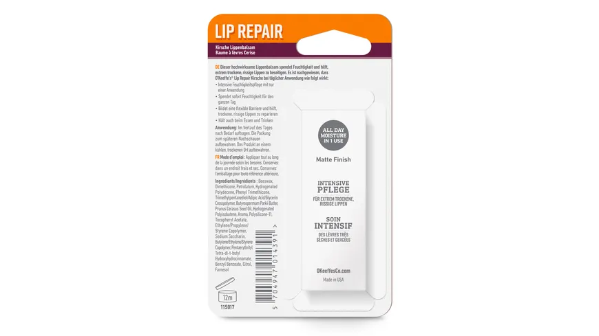 O'Keeffe's Lippenpflege Lip Repair Kirsche 4.2 g