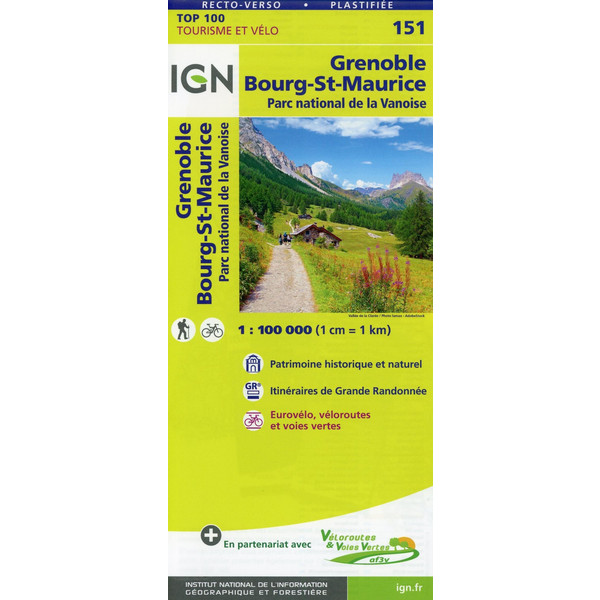 Grenoble Bourg-Saint-Maurice 1:100 000 - Wanderkarte