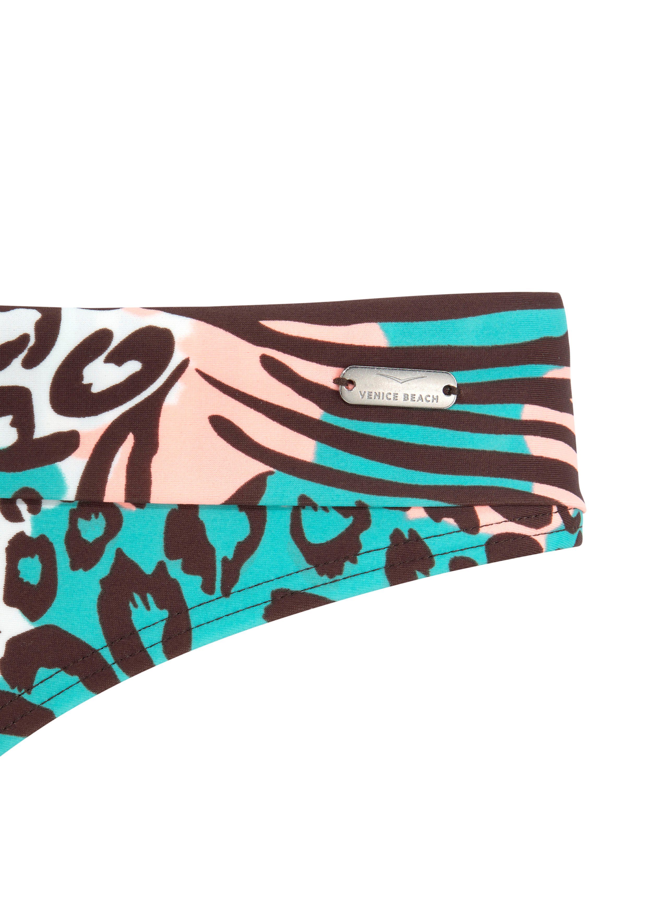 Venice Beach Bikini-Hose Maia mit Umschlagbund