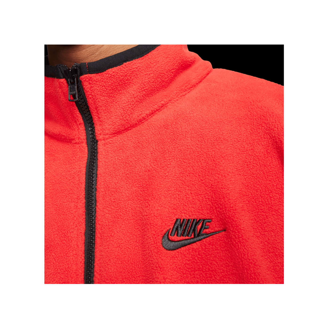 Nike Club Fleece HalfZip Sweatshirt Rot F657