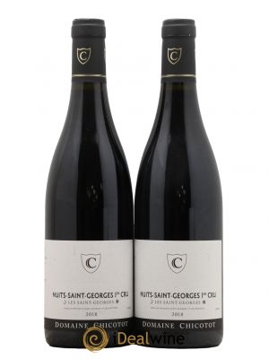 Nuits Saint-Georges 1er Cru Les Saint-Georges Chicotot  2018 - Lot de 2 Bouteilles
