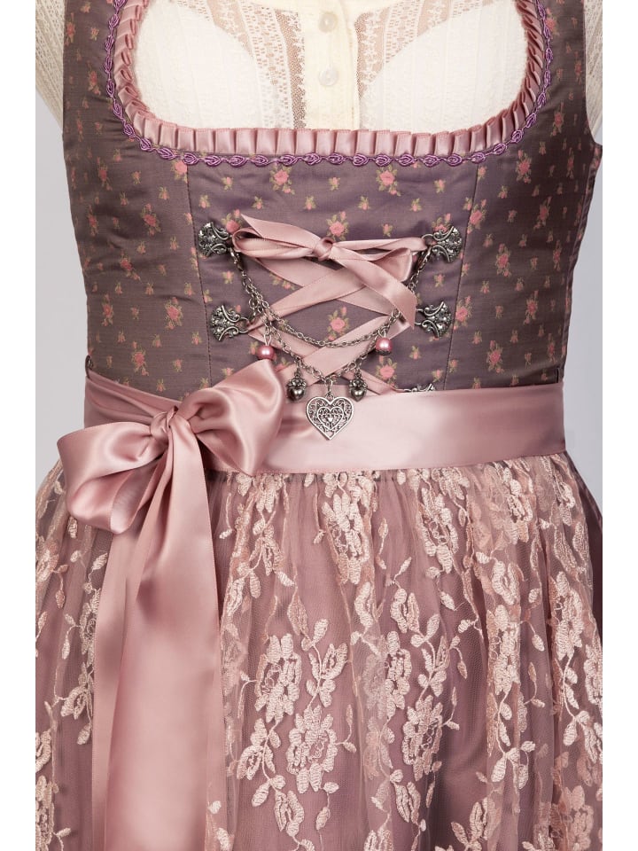 Edelnice Mini Dirndl 2-teilig Madeleine in rose günstig kaufen
