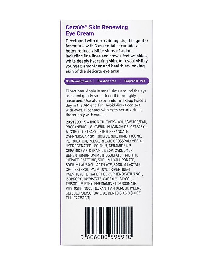 Crème contour des yeux régénérante, soin anti-âge pour les rides et ridules