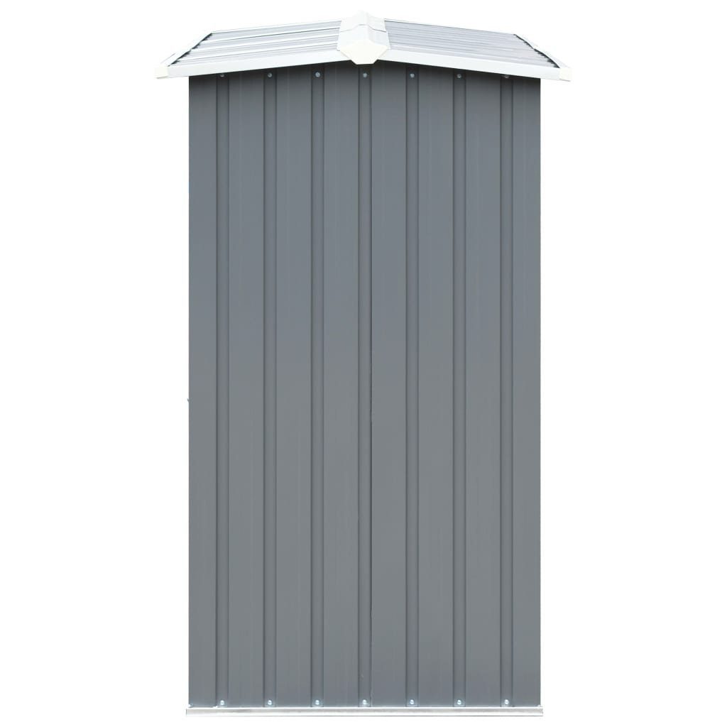 vidaXL Kaminholzregal Brennholzlager aus verzinktem Stahl 330 x 92 x 153 cm Grau, BxTxH:330x92x92 cm