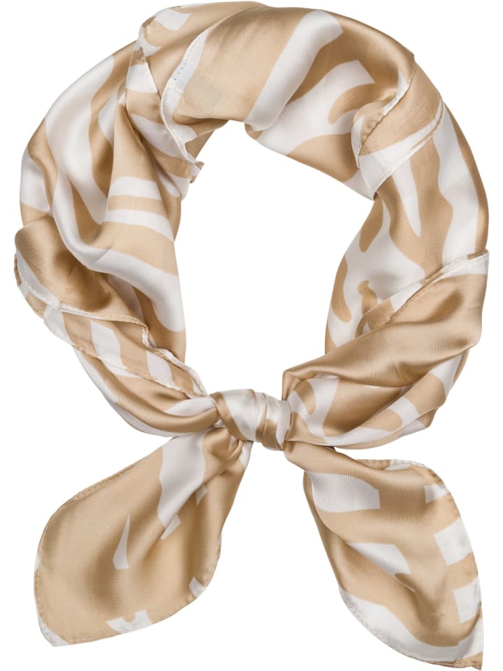 styleBREAKER Halstuch mit Zebra Muster in Hellbraun-Creme günstig kaufen onesize