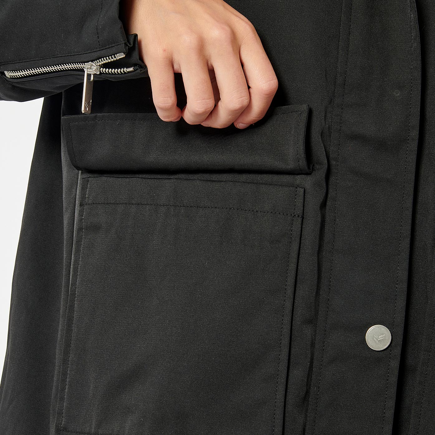 PYTTA  Parka noire femme