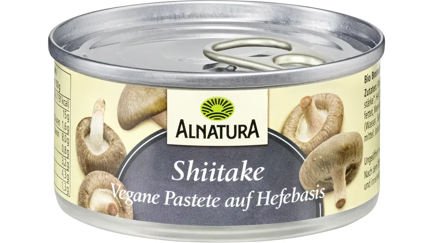Alnatura Bio Vegane Pastete auf Hefe-Basis Shiitake 125 g