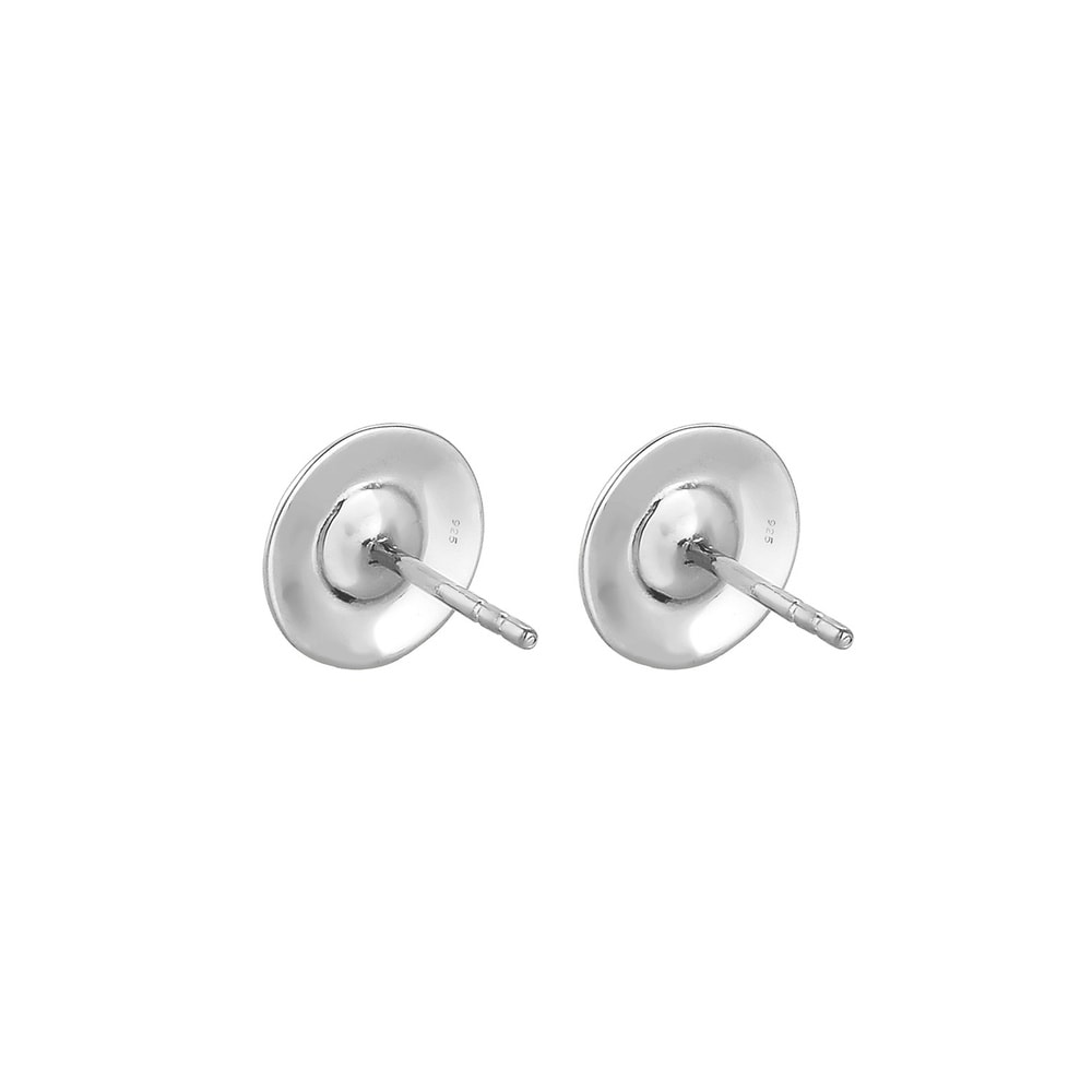 Elli Elli Boucles d'Oreilles Femme Cercle d'Optique de Base en Argent Sterling 925 Boucles d'oreilles