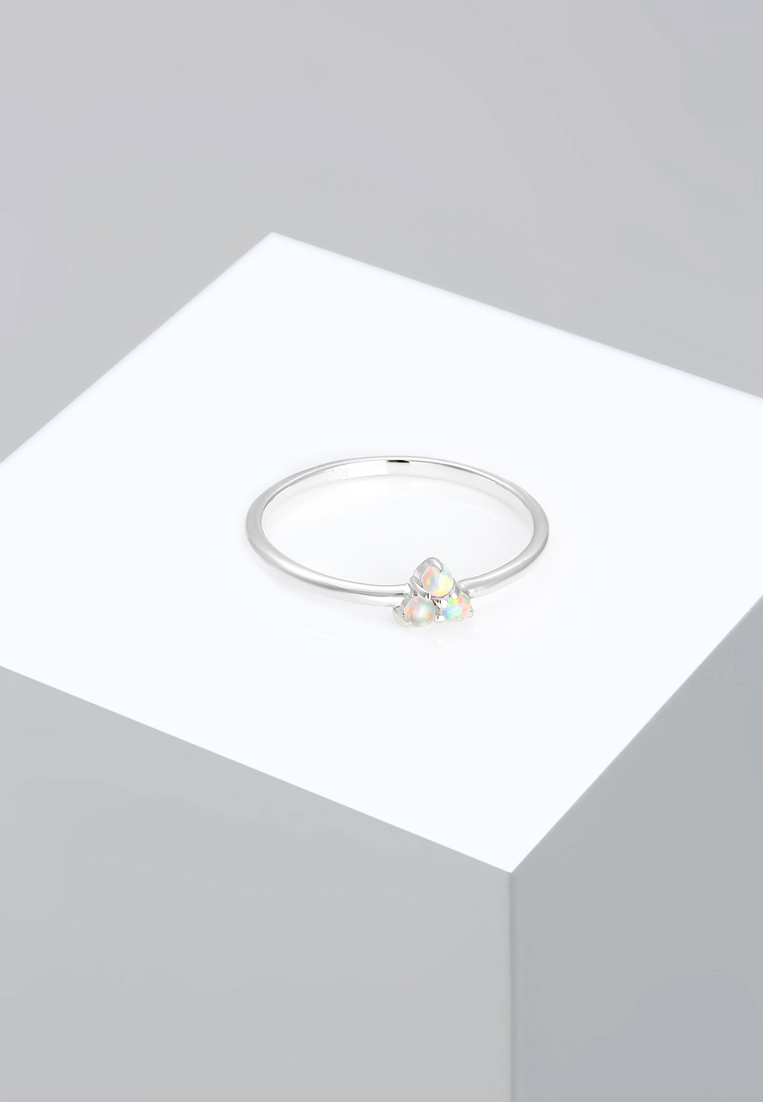 Elli Circle Geo Trend Opal 925 Silber