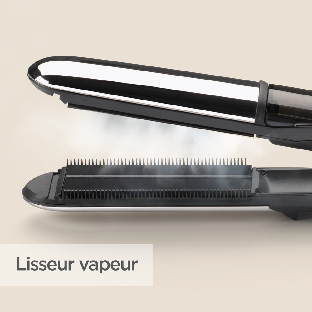babyliss BaByliss  - ST496E - Lisseur vapeur Steam Shine avec Technologie Brillance LISSEUR