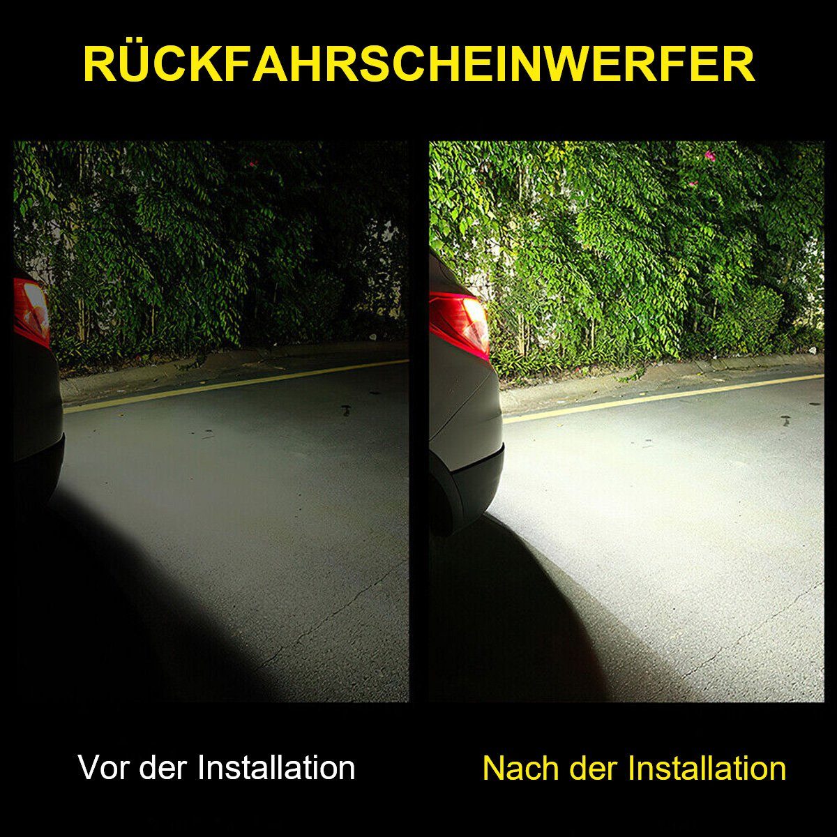 götäzer Anhänger Auto LED superhelles Rogue-Rückfahrlicht universal, 1-tlg., Zusatzlicht, Hochleistungs-Rückfahrlicht, elektrisches Auge, extern