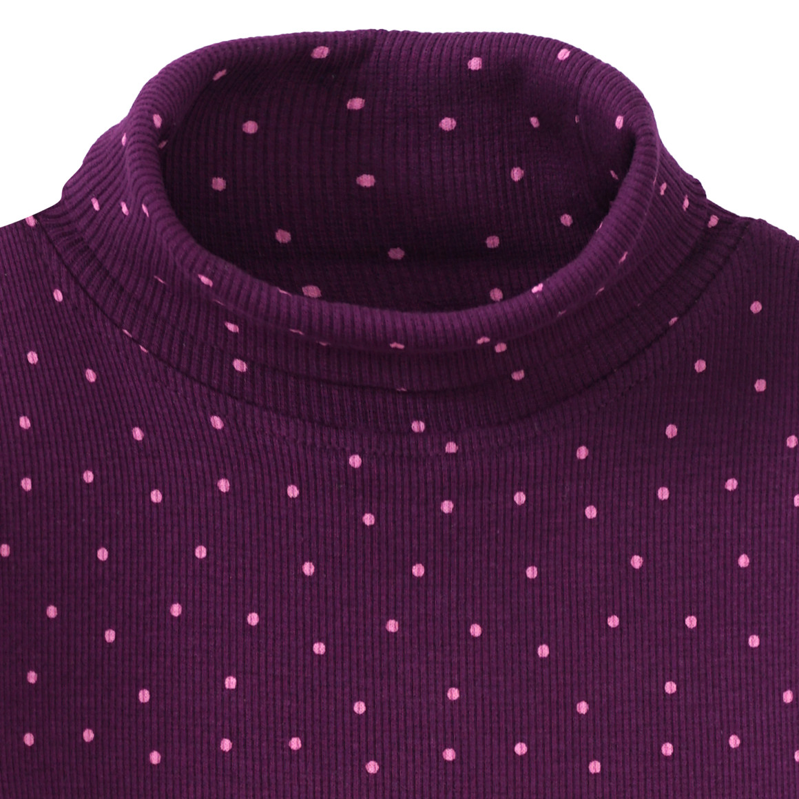Mädchen Rollkragenshirt mit Punkten