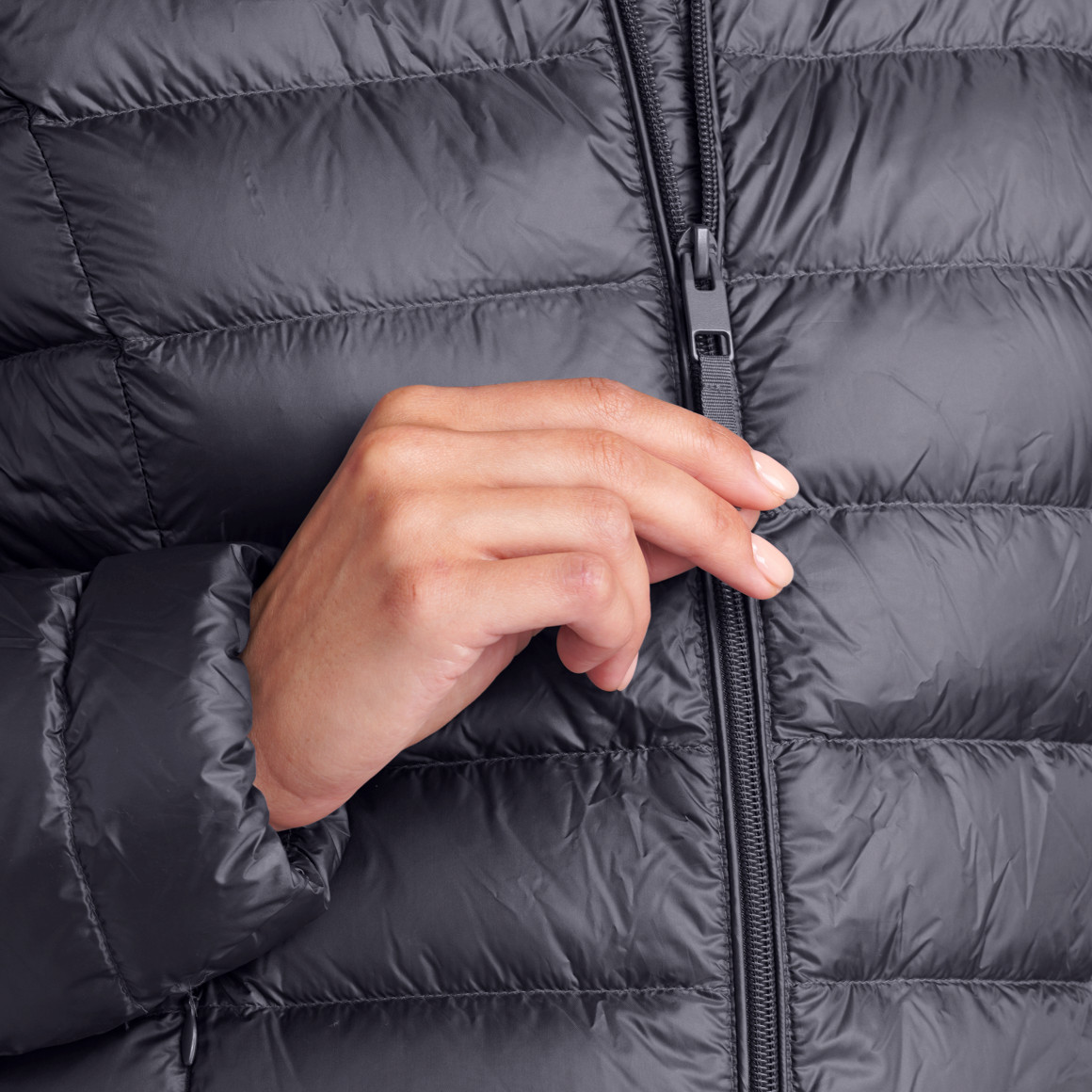Damen Soft-Daunenjacke mit Kapuze