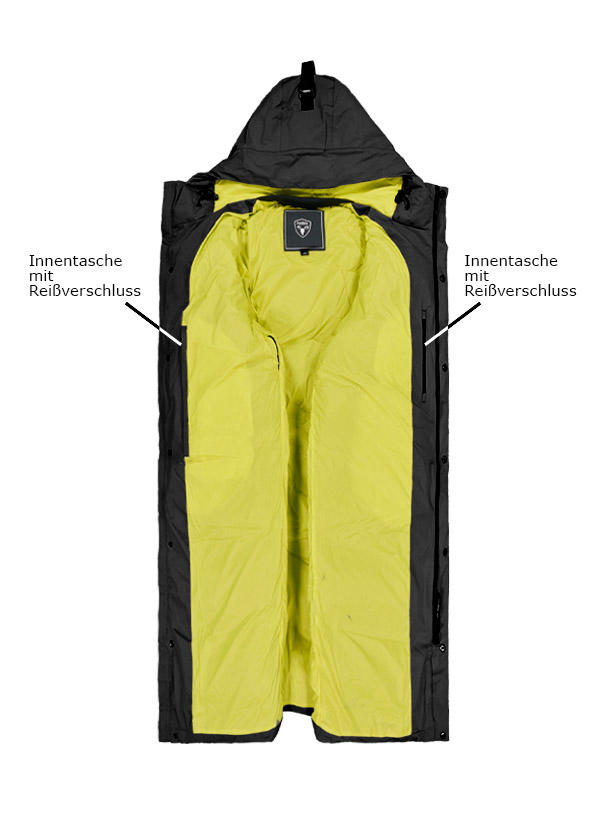 NOBIS, Hybrid Daunenmantel Granger, Mikrofaser wasserdicht, schwarz