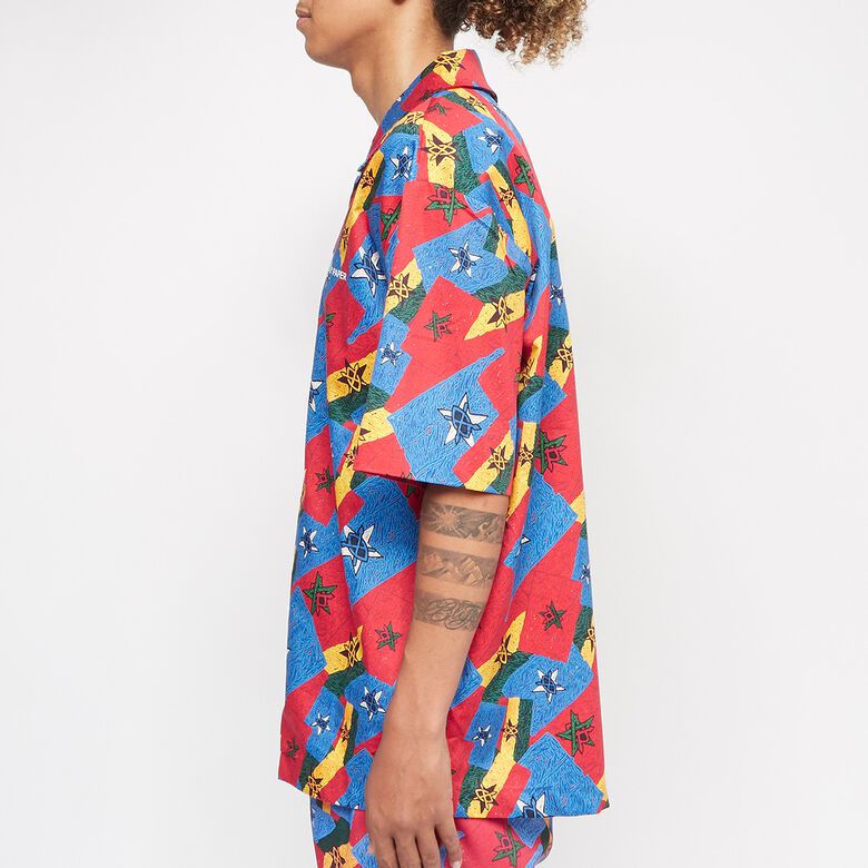 Daily Paper Reflag Shirt red/blue/yellow flag