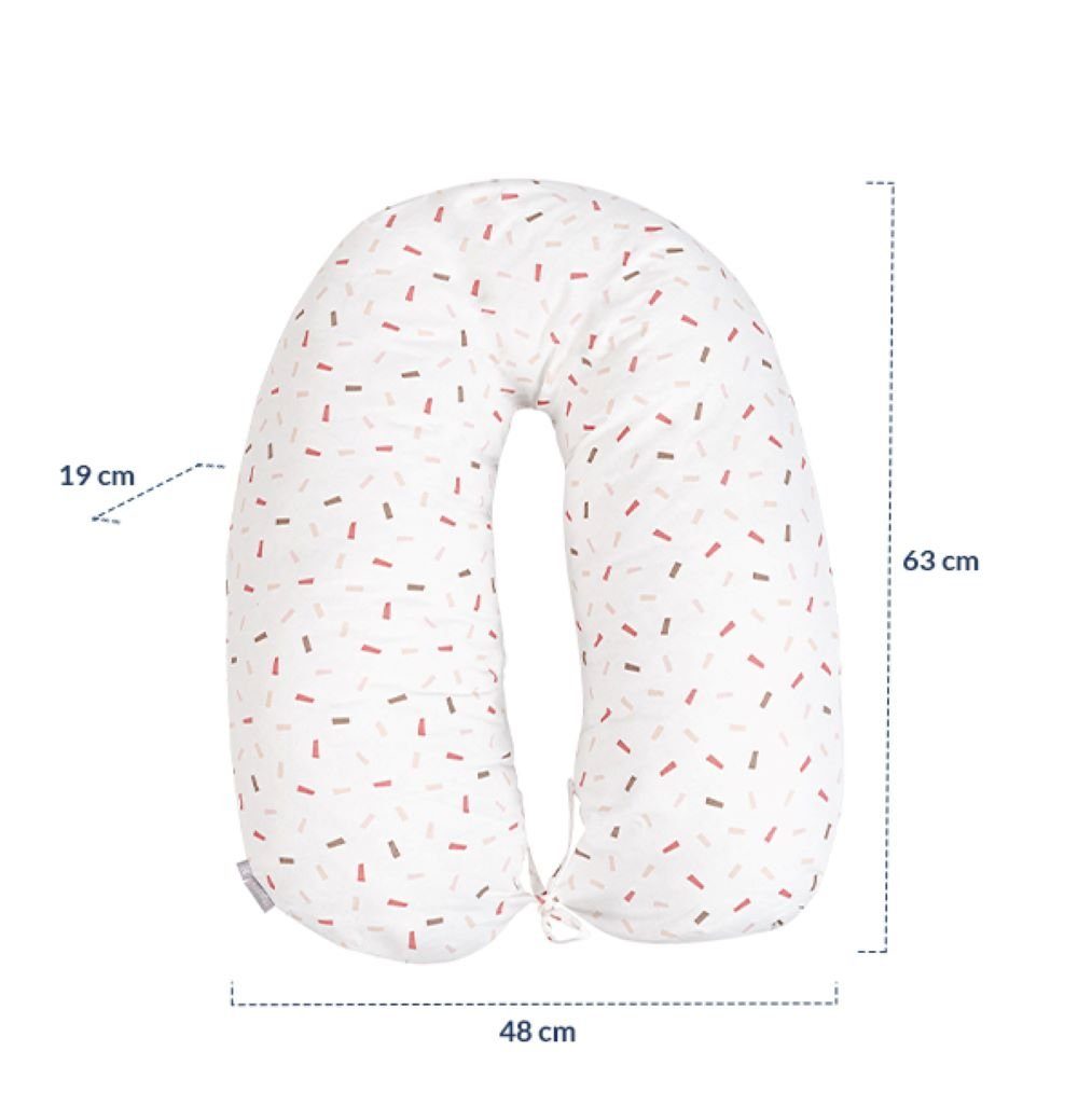 Kikkaboo Stillkissen Stillkissen 150 cm lang, 1-tlg., 100% Baumwolle Reißverschluss Lagerungskissen