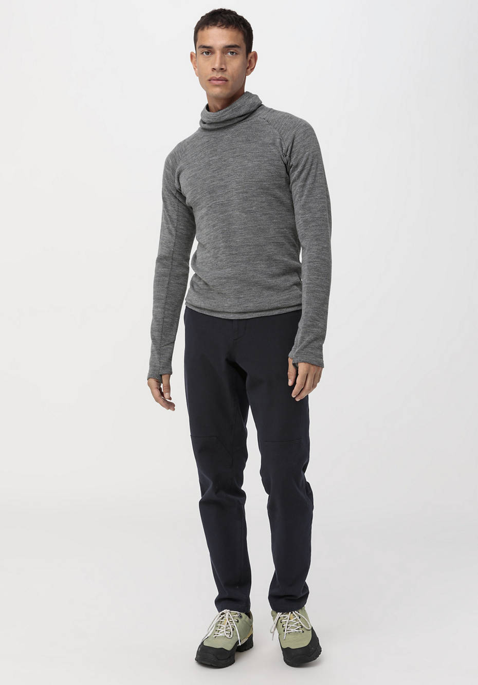 Performance-Shirt aus Bio-Merinowolle mit Bio-Baumwolle