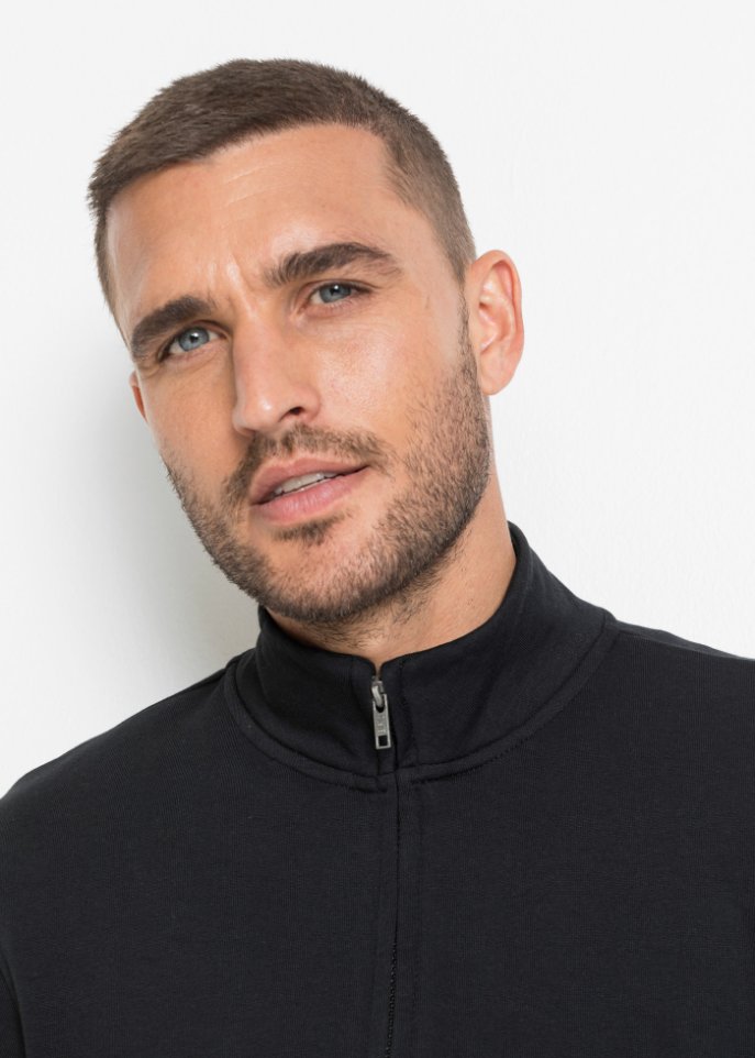 Sweatjacke mit Stehkragen