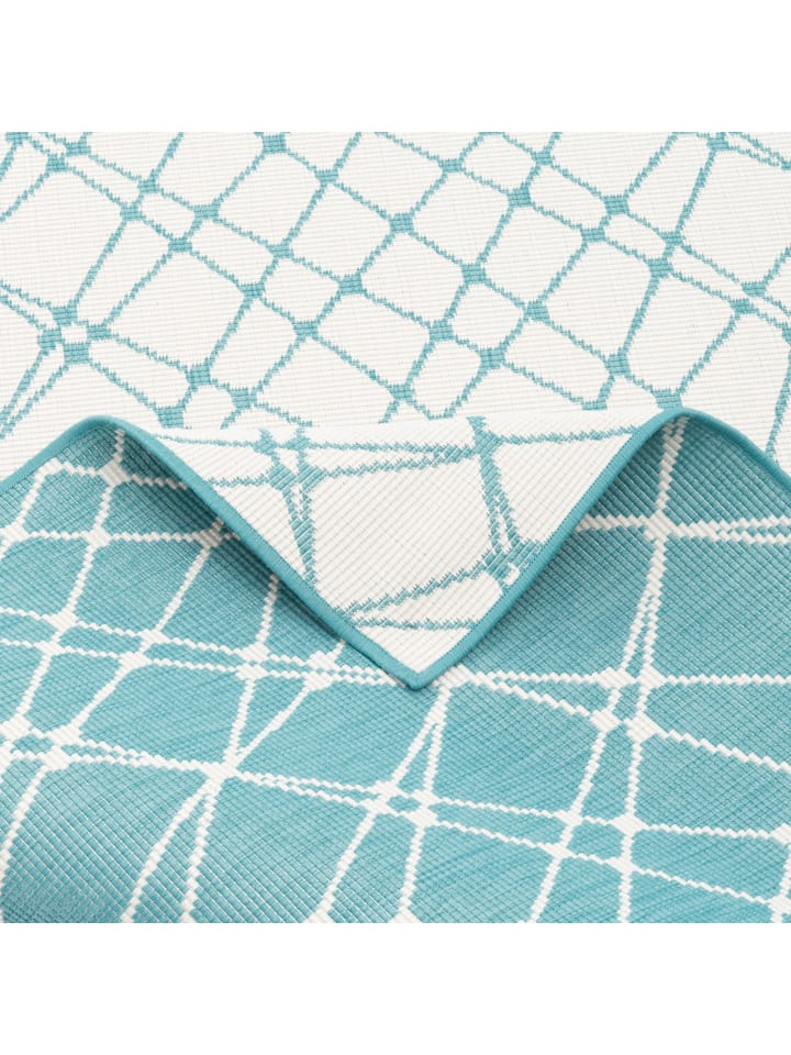 Pergamon In- und Outdoor Teppich Beidseitig Cape Cod Streifen in Mintgrün günstig kaufen