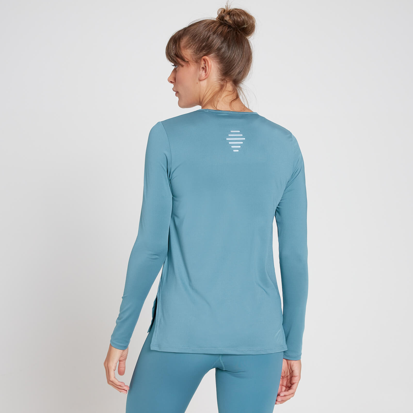 T-shirt à manches longues MP Velocity pour femmes – Bleu gris