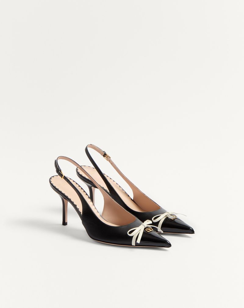 Bepointy 80mm slingback-pumps i laklæder og børnestil
