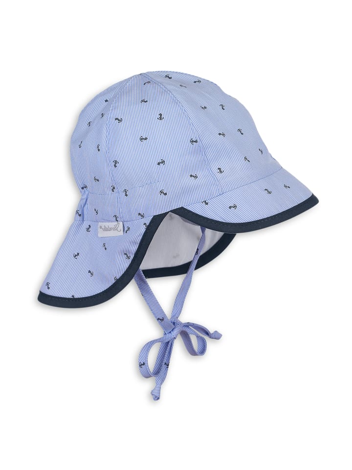 Sterntaler Schirmmütze mit Nackenschutz Anker in himmelblau günstig kaufen