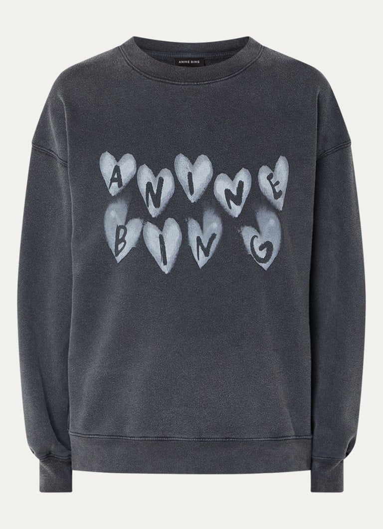 Pull Anine Bing Hearts avec imprimé logo